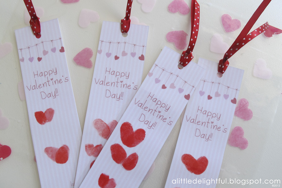{printable} valentine's day bookmarks - a little delightful