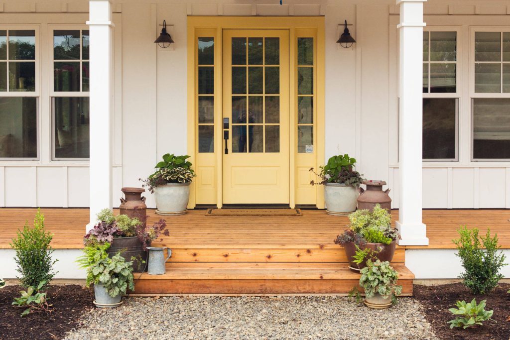 Styled Farmhouse Front Door