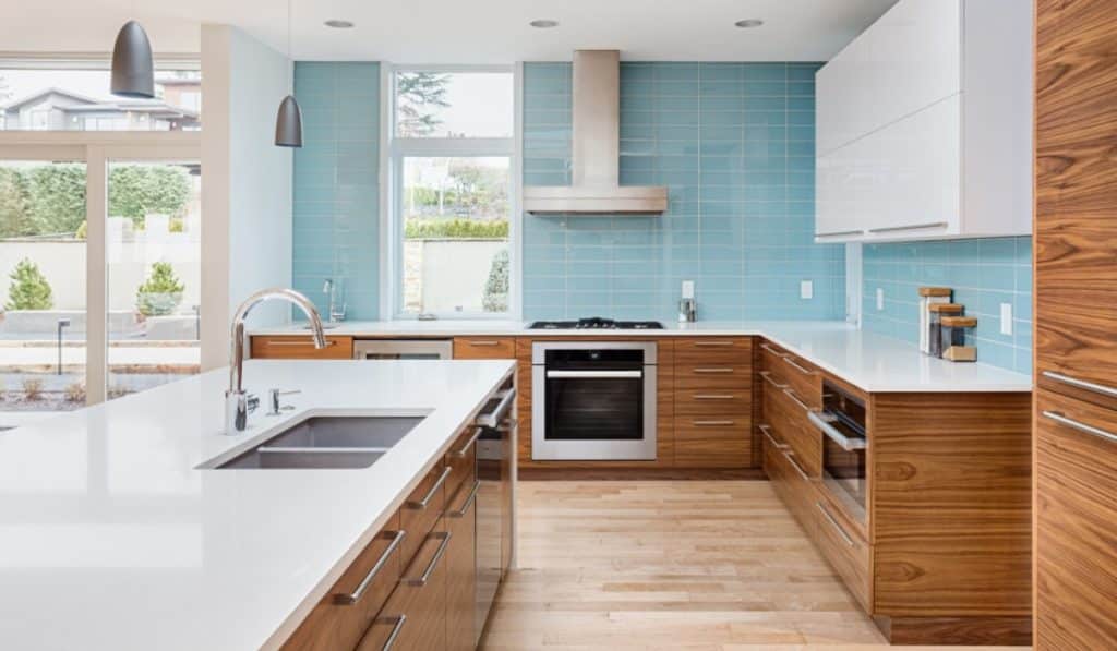 Full Square Tile Coverage kitchen