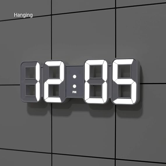 3D LED Digital Wall Alarm Clock