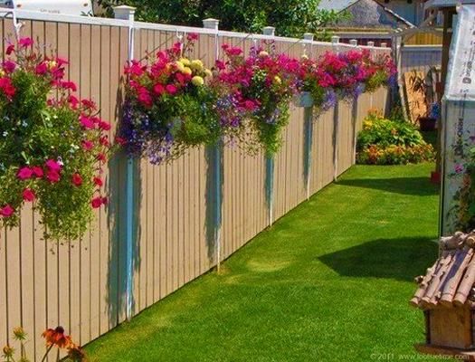 Hanging Pot Privacy Fence