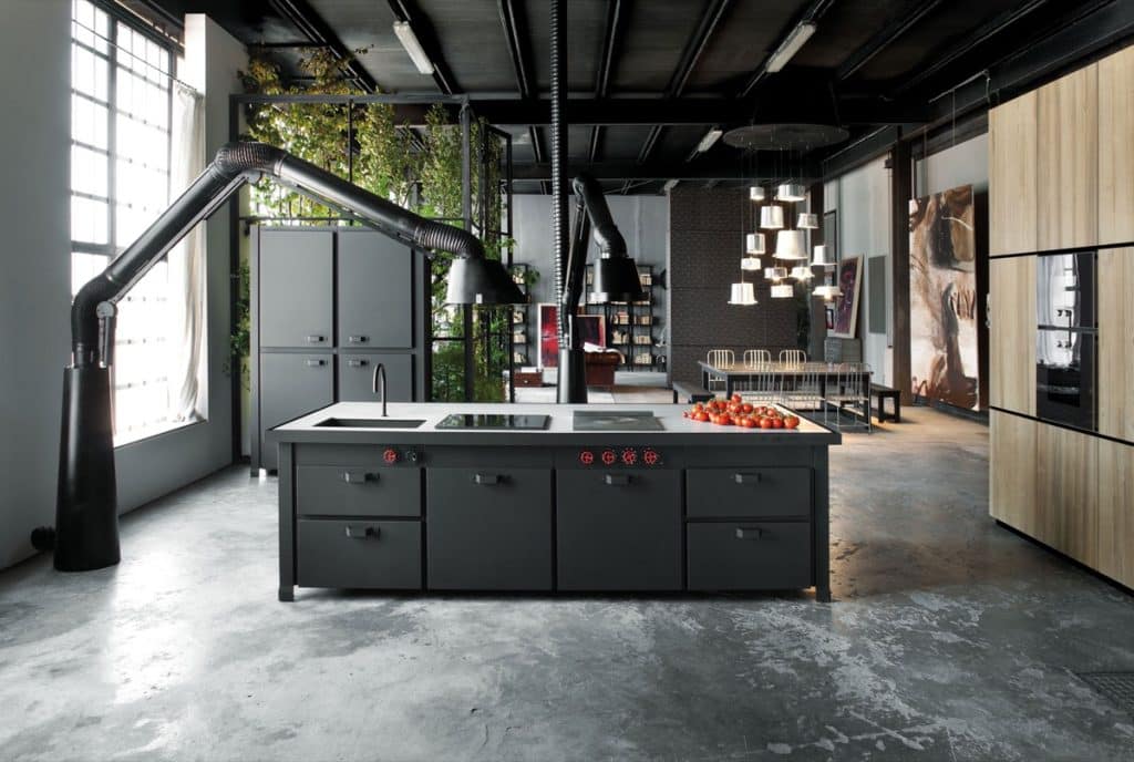 Make an Industrial Look with Black