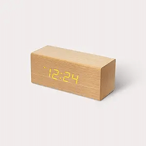 Natural Wooden Alarm Clock