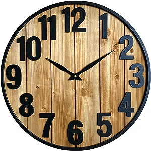 Wooden Vintage Wall Clock