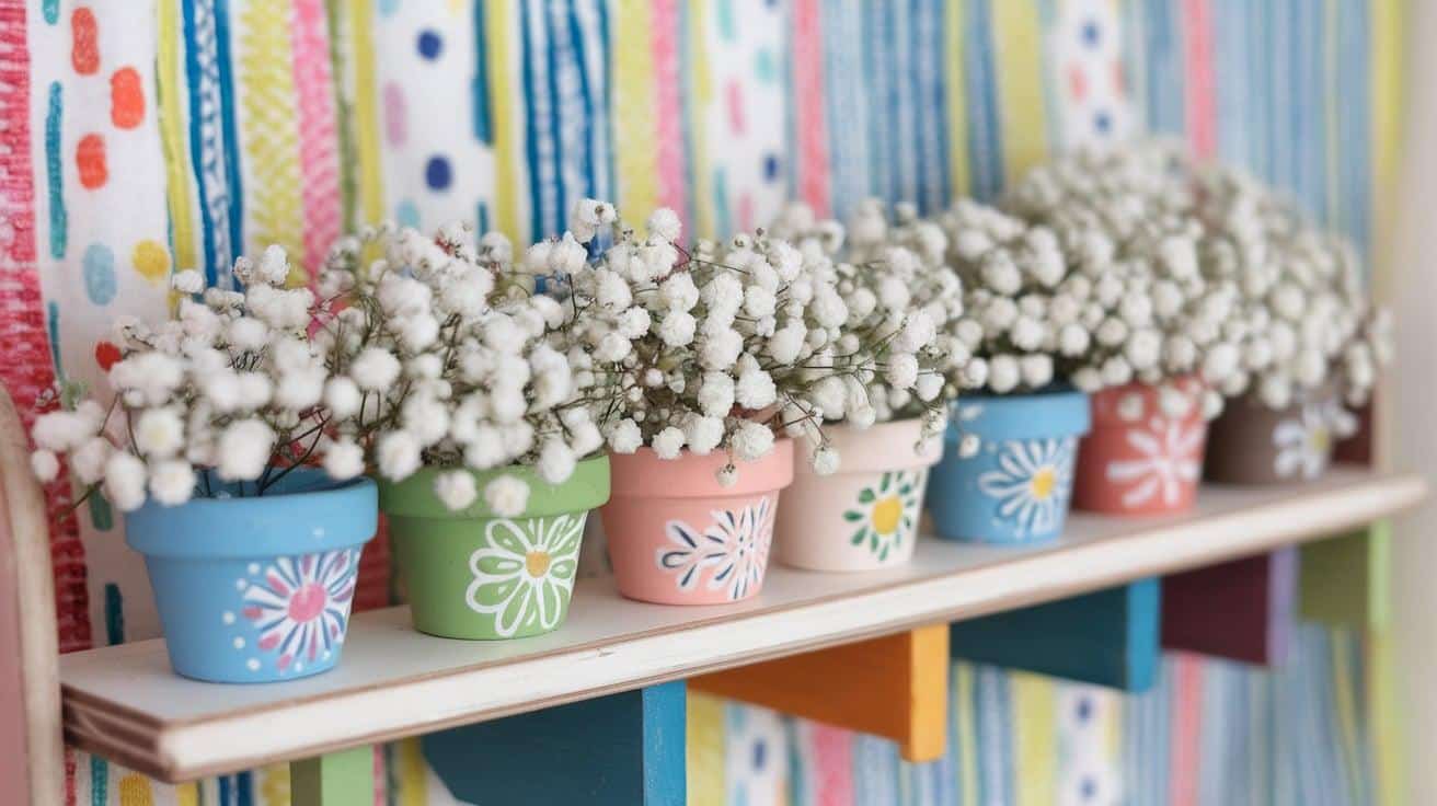 Babys_Breath_in_Mini_Clay_Pots