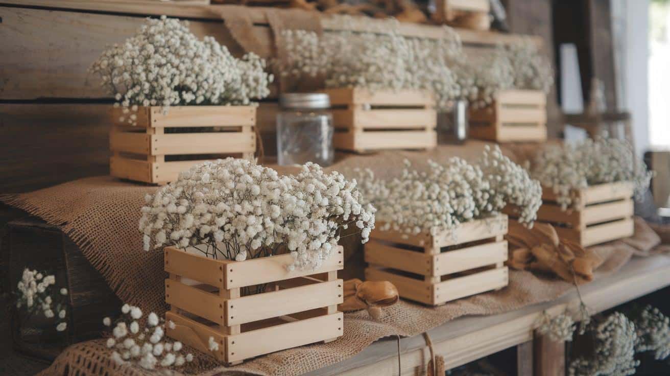 Babys_Breath_in_Wooden_Crates