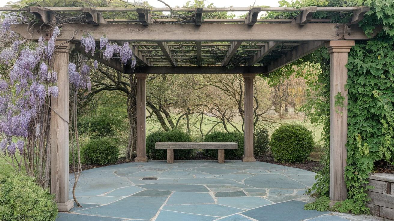 Bluestone_Patio_with_a_Pergola_and_Climbing_Plants