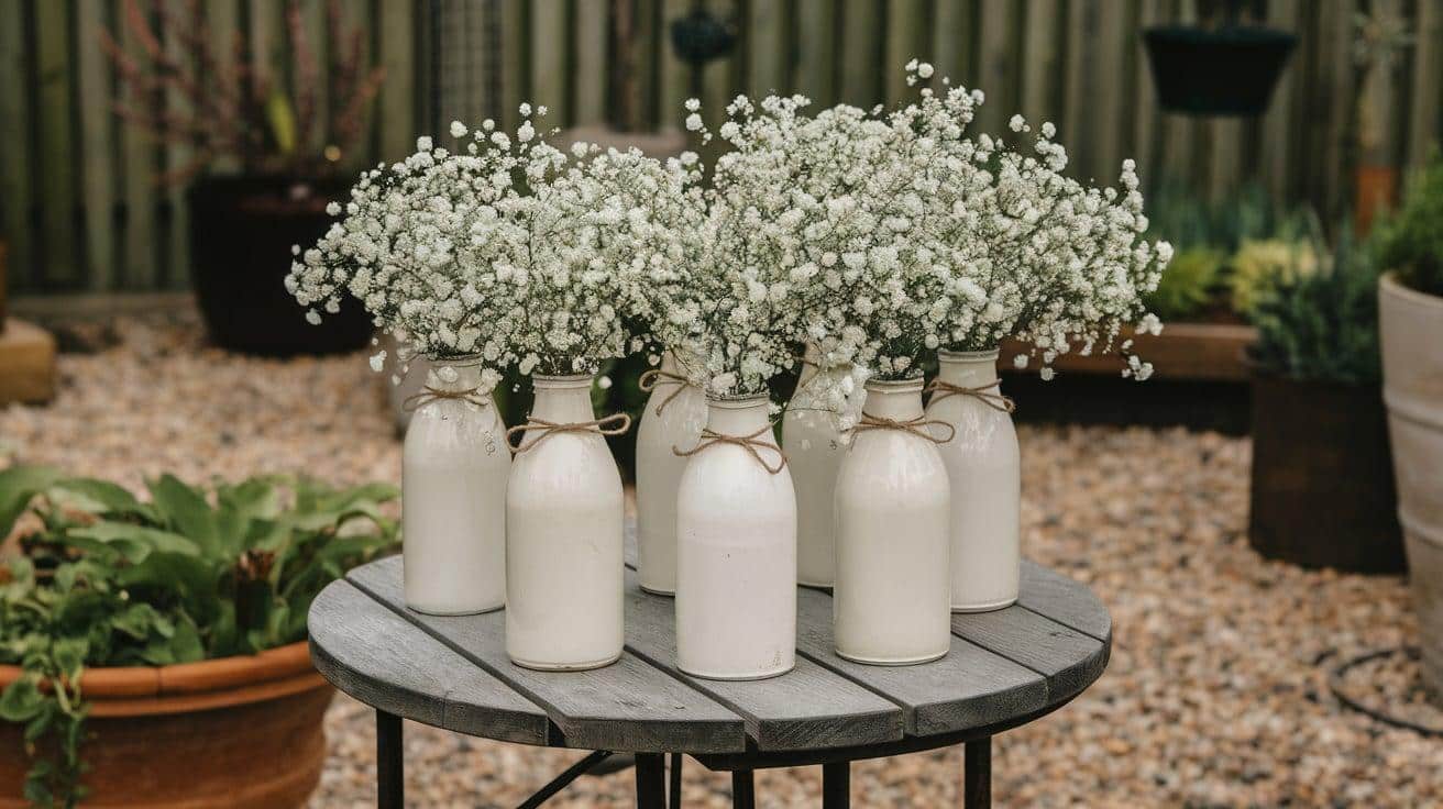 Rustic_Babys_Breath_in_Milk_Bottles