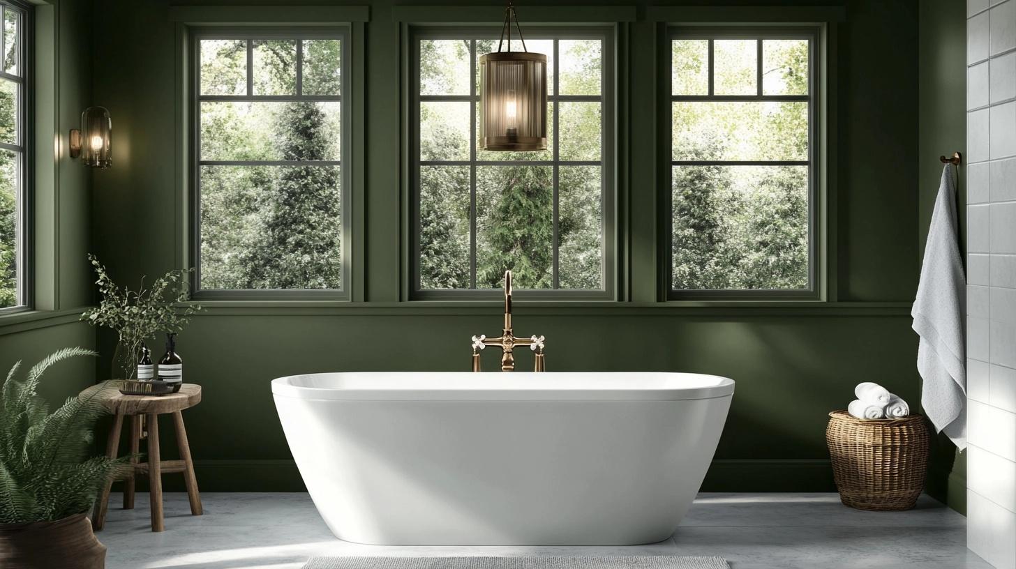 Sherwin-Williams_Ripe_Olive_in_Bathroom