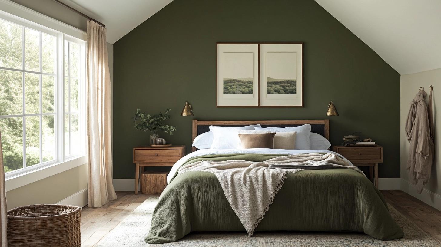 Sherwin-Williams_Ripe_Olive_in_Bedroom