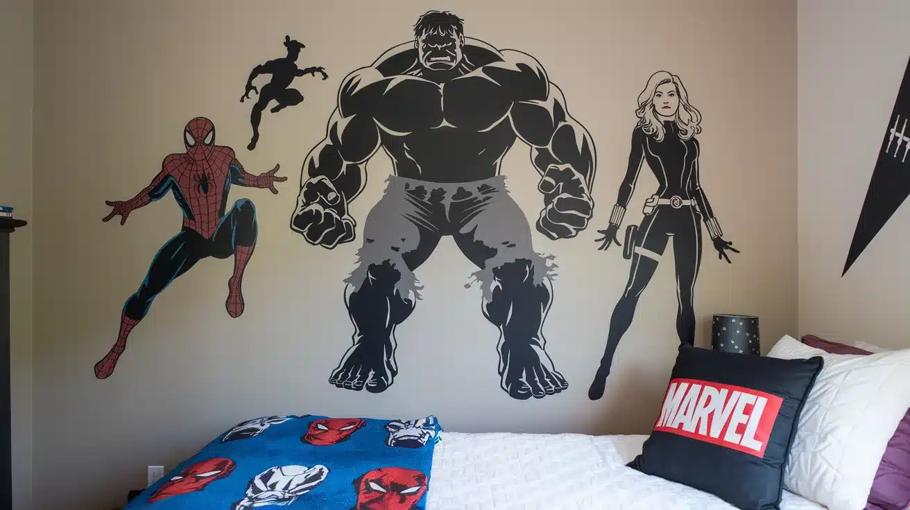 Marvel_Characters_Silhouette_Wall_Art