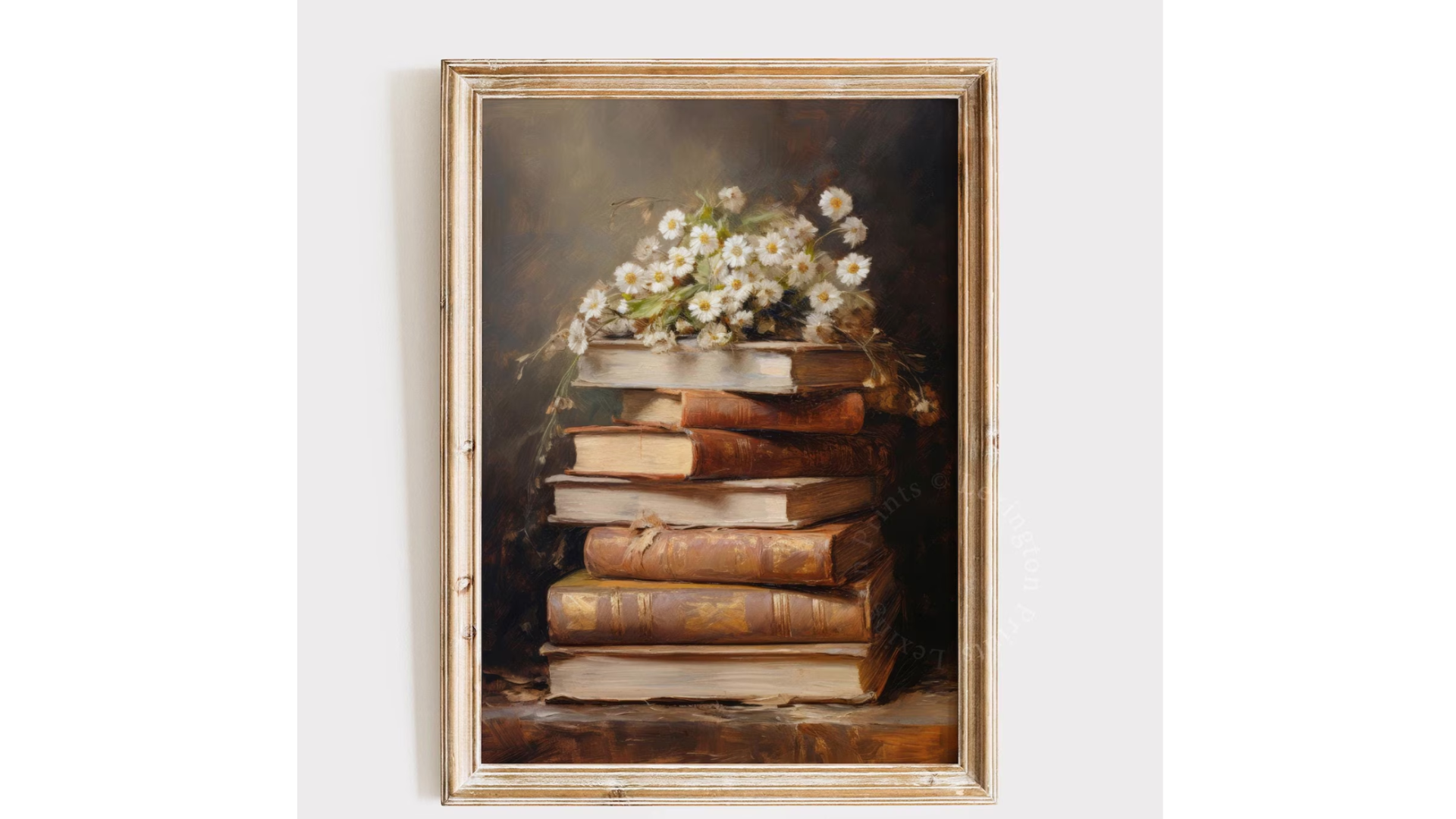 Book_Stack_and_Flowers_Wall_Art