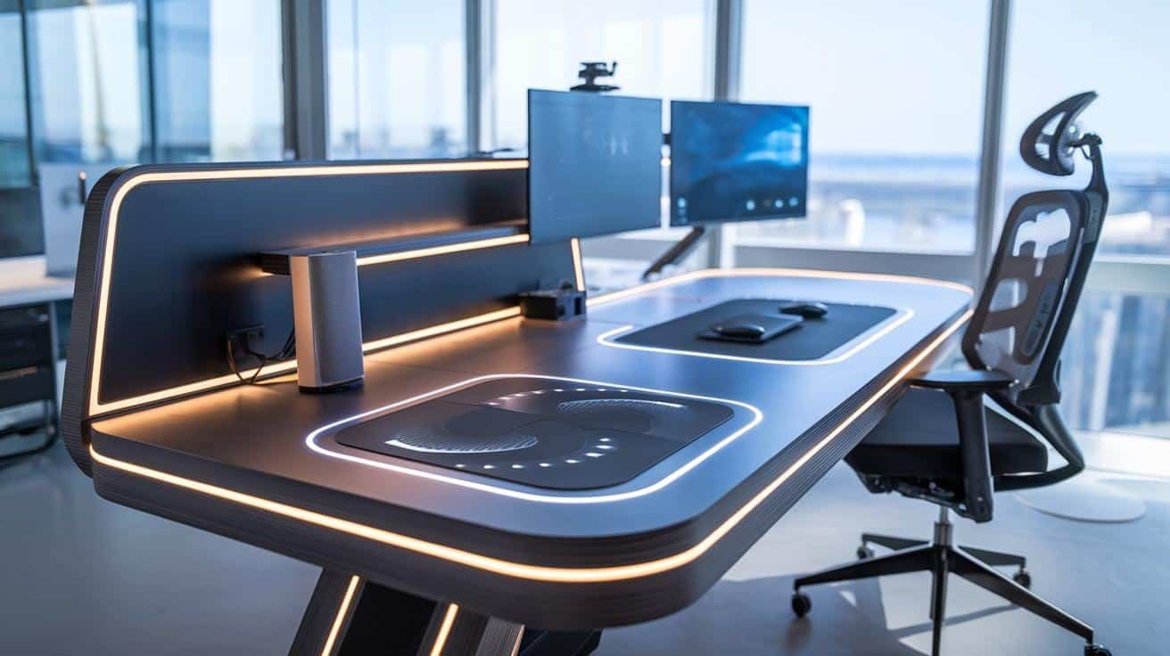 Gadget-Integrated_Desk