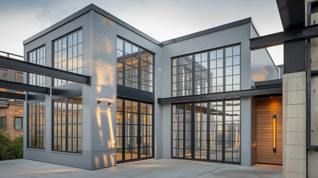 Industrial_Loft-Style_Home_with_Grey_Metal_Siding