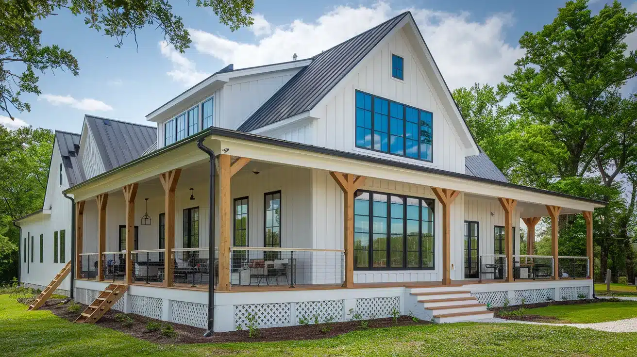 Modern_Farmhouse_with_Large_Porches_and_Greenery