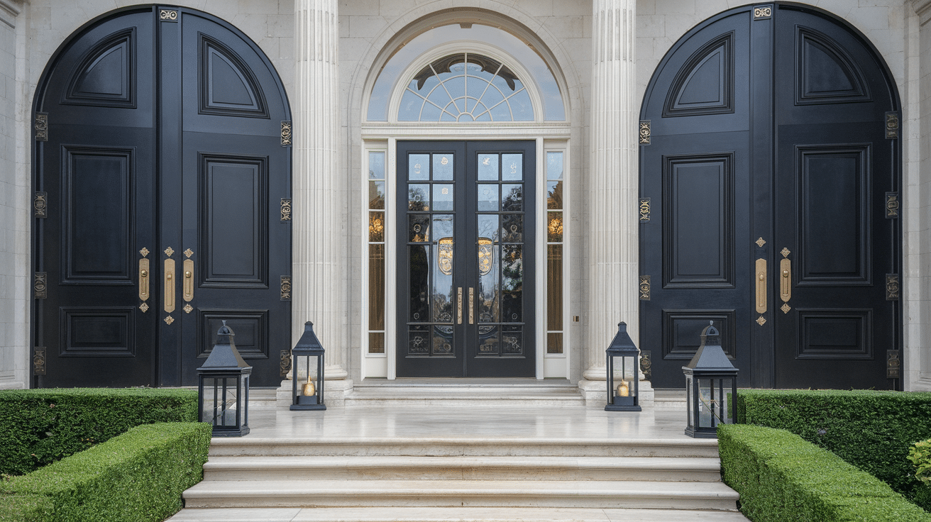 The_Grand_Entrance_Black_Double_Doors_in_Mansions