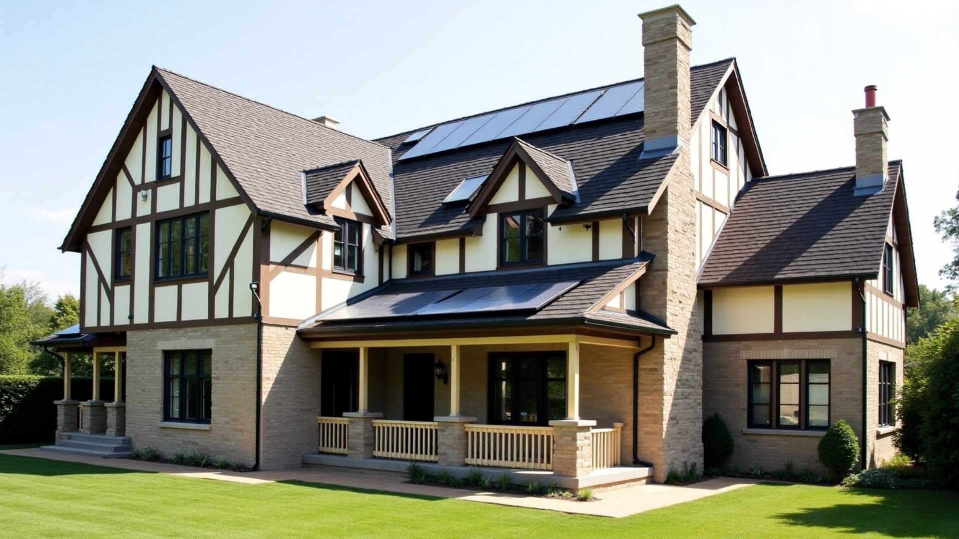 Tudor_Style_with_Solar_Roof_Panels