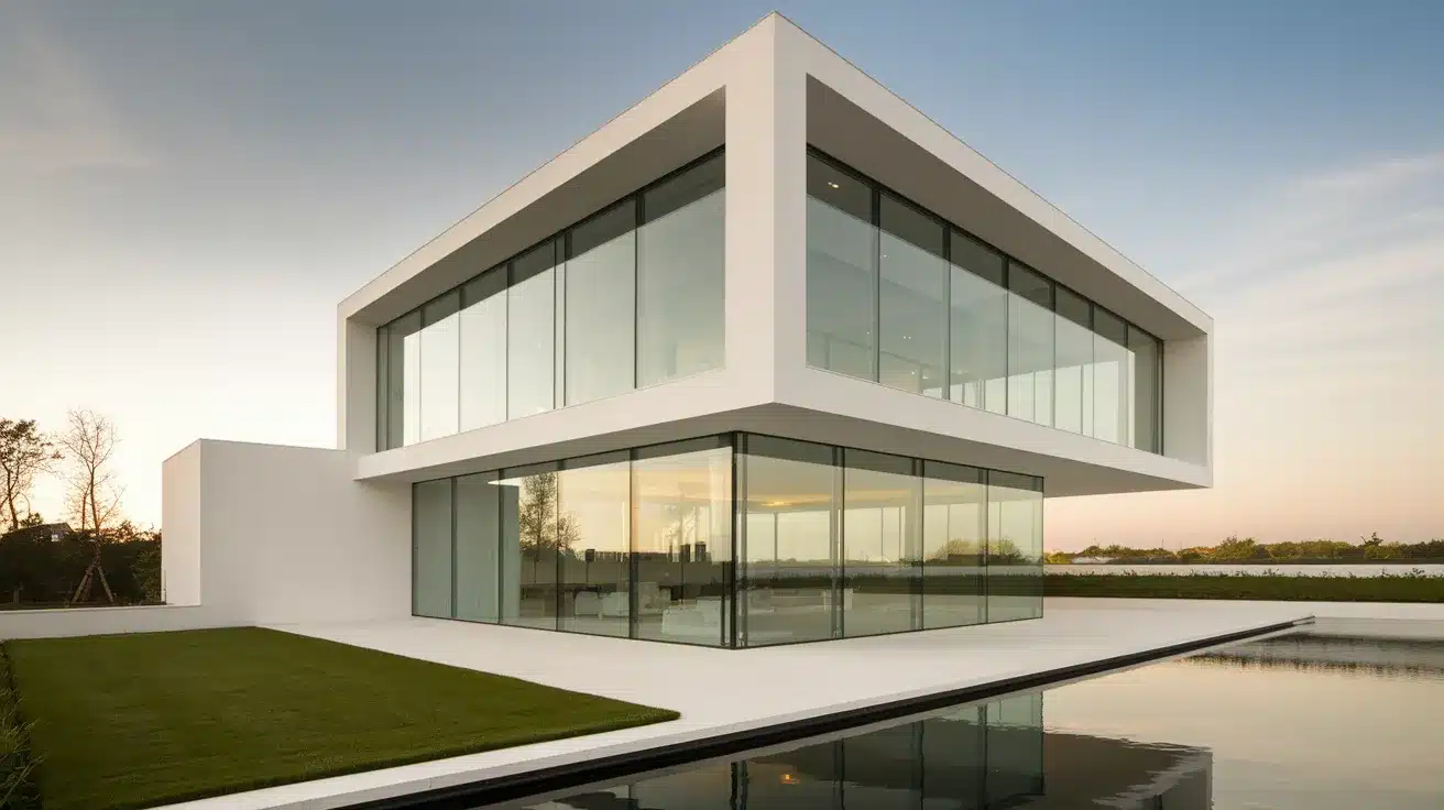 Ultra-Modern_White_Cube_House_with_Glass_Walls