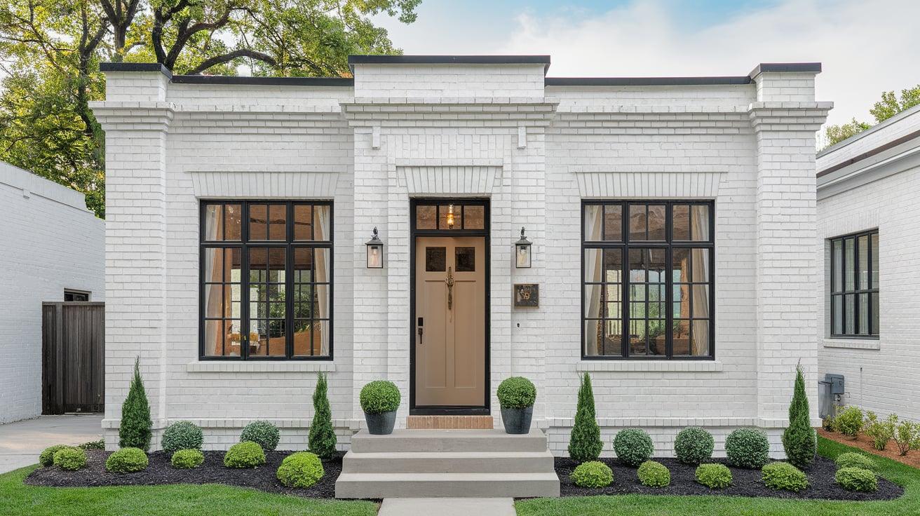 White_Brick_and_Black_Trim_for_Small_Homes