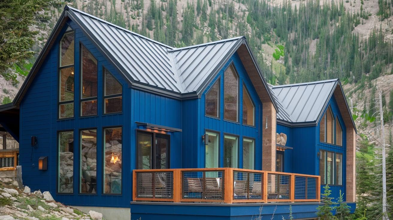 Contemporary_Cabin_with_Royal_Blue_Siding