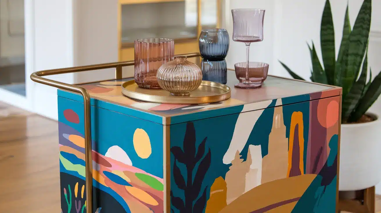 DIY_Bar_Cart_with_Custom_Artwork