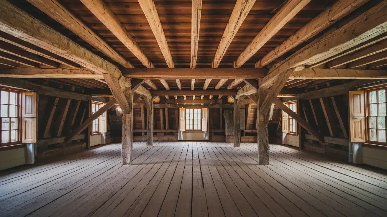 Exposed_Wood_Beams_and_Wide-Plank_Floors