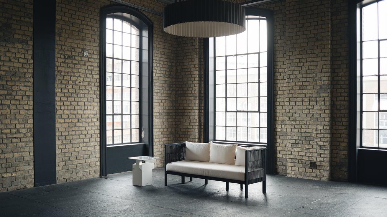 Industrial_Chic_Exposed_Brick_with_Black_Trim