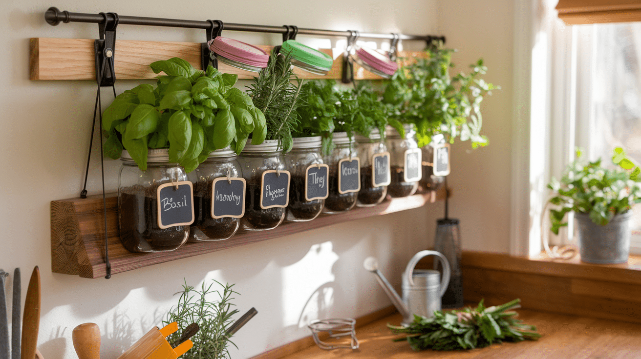 Mason_Jar_Hanging_Herb_Garden