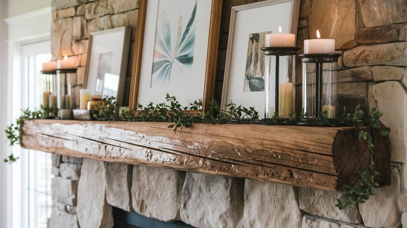 Rustic_Wooden_Mantel_Upgrade