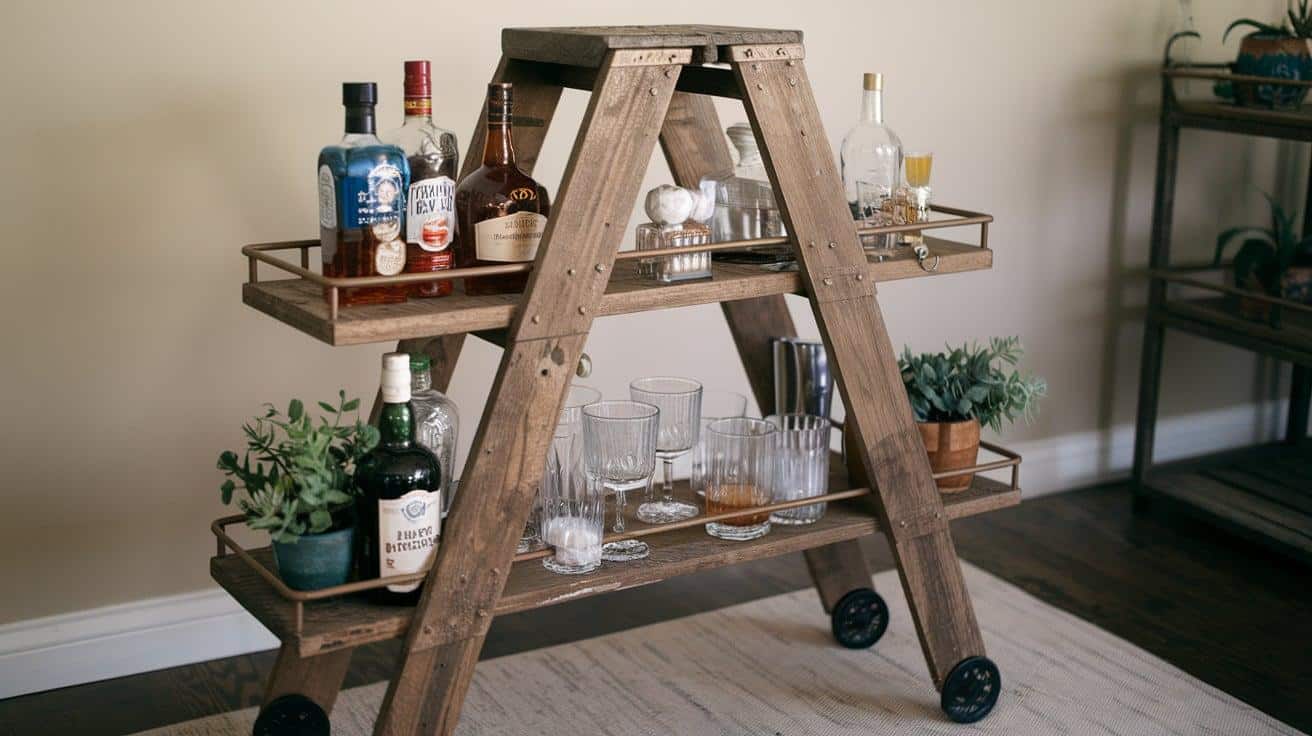 Upcycled_Ladder_Bar_Cart