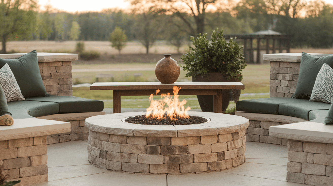 Built-In_Seating_and_Stone_Firepit_Combo