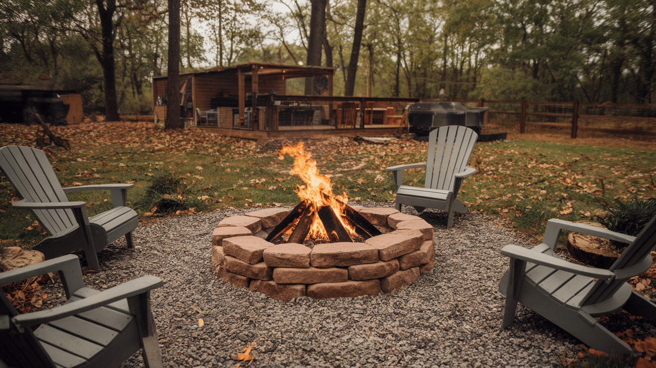 Fieldstone_Firepit_with_Gravel_Base