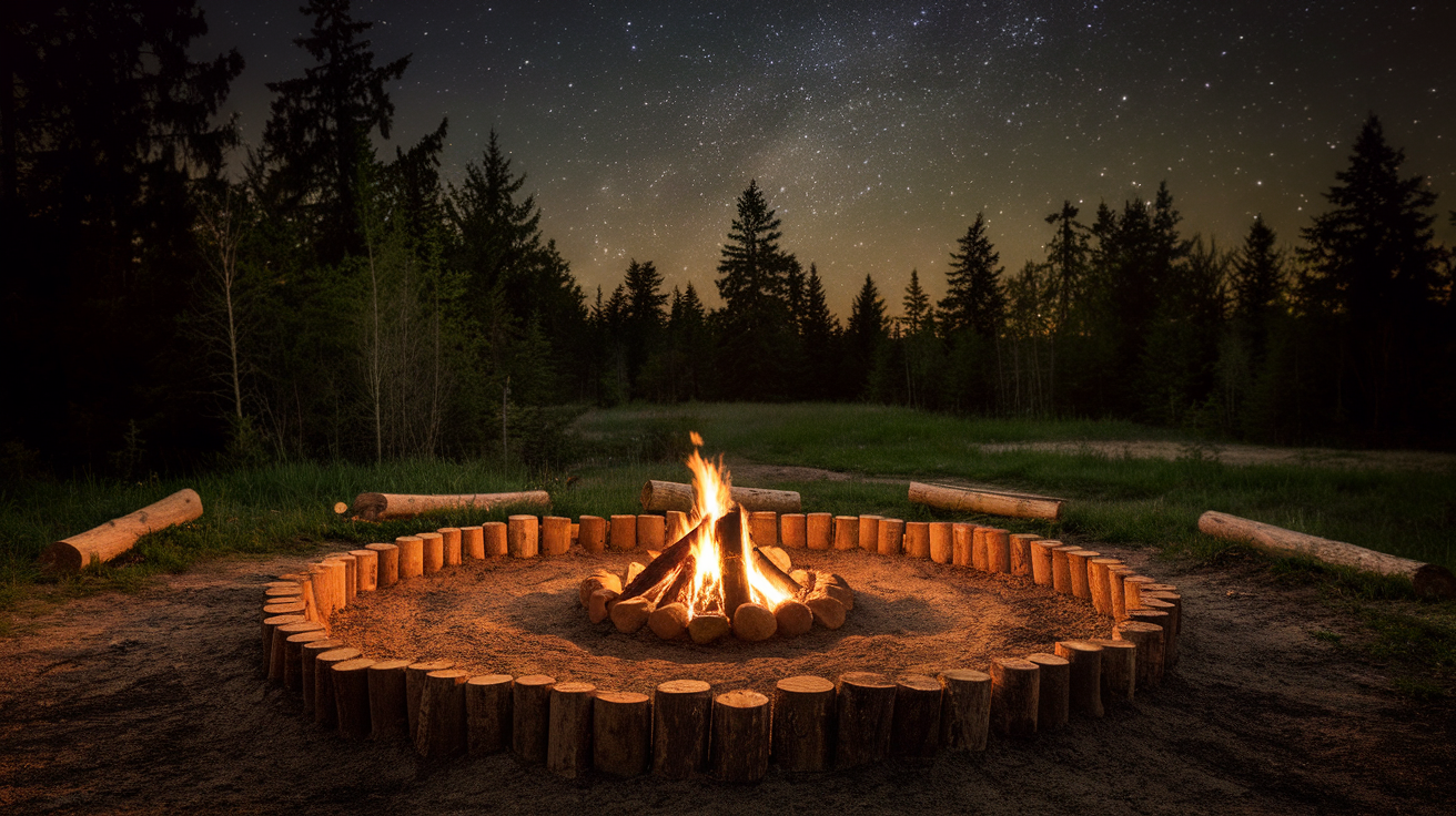 Log_Circle_Firepit_with_Earth_Floor
