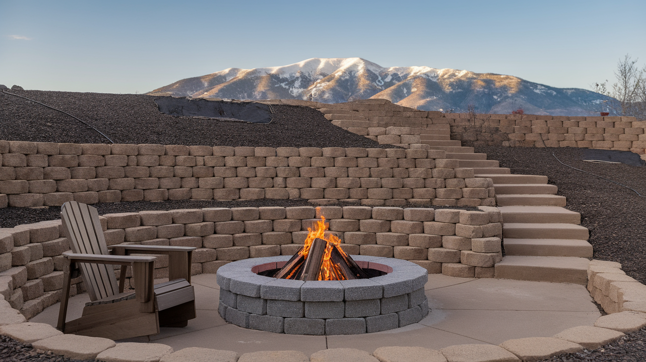 Paver_Patio_Firepit_with_Retaining_Wall