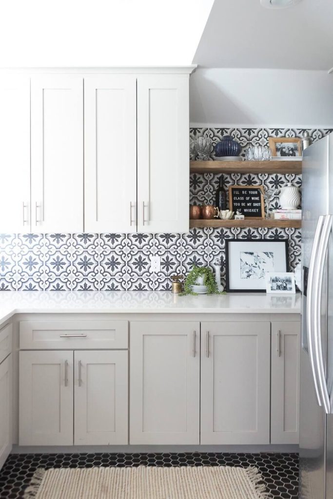 White Tile for a Bohemian Style
