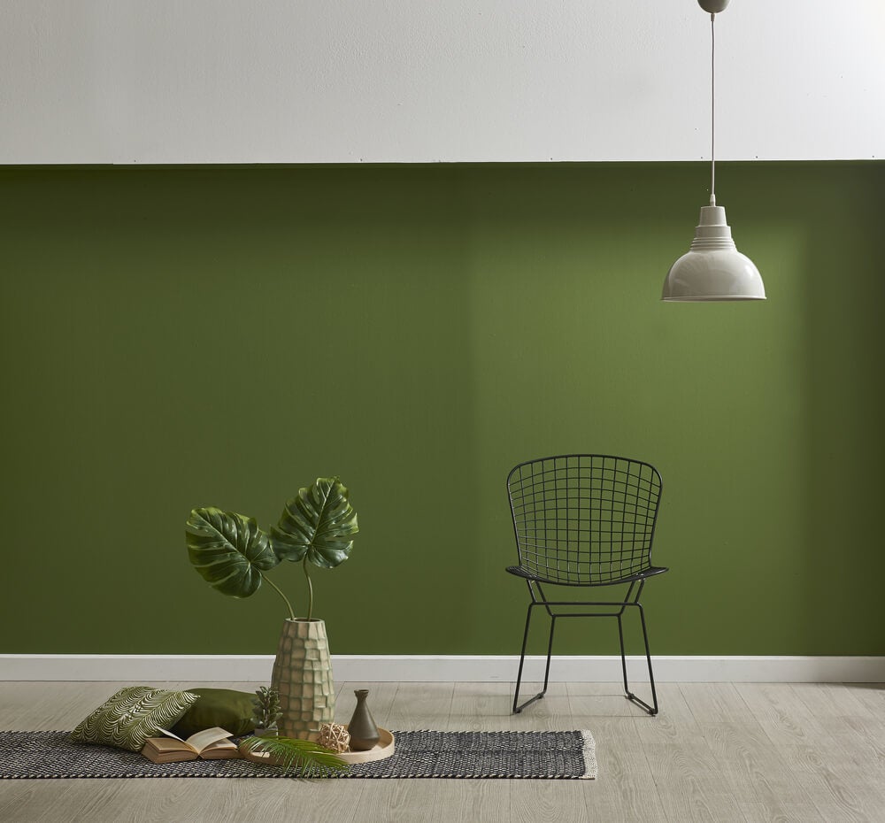 Olive Green Office Paint Color