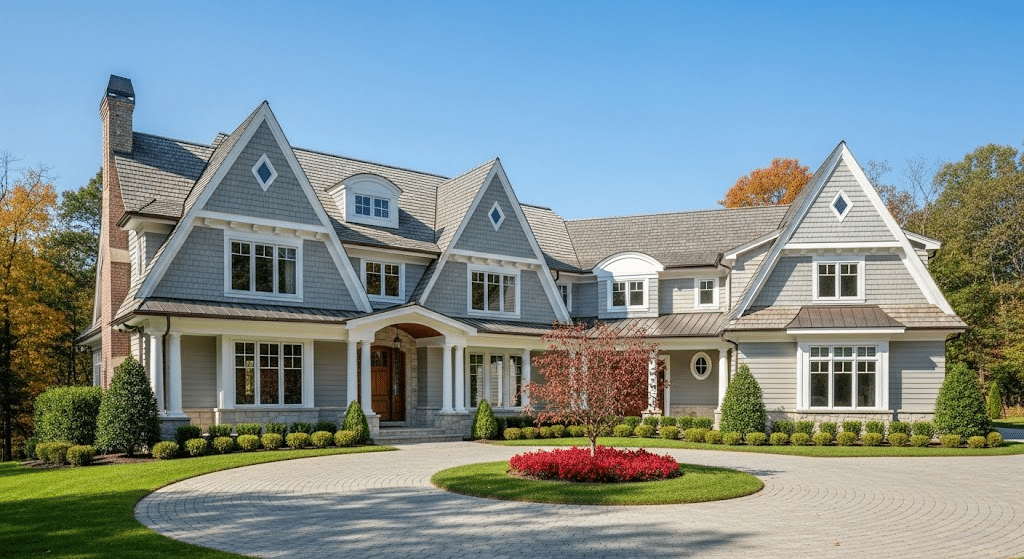 11. Full-Circle Concrete Driveway