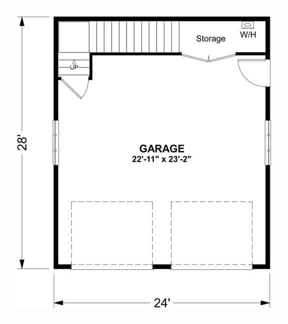 Barndominium Floor Plan with Garage Apartment