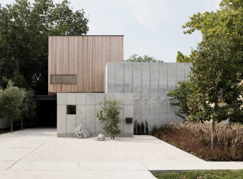 Beautifully Landscaped Brutalist House