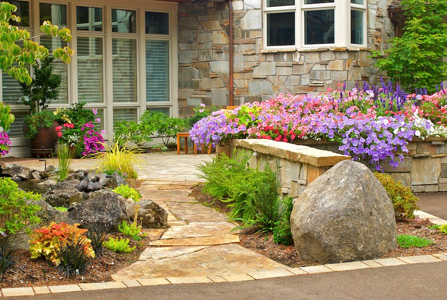 Colorful White Rock Landscaping