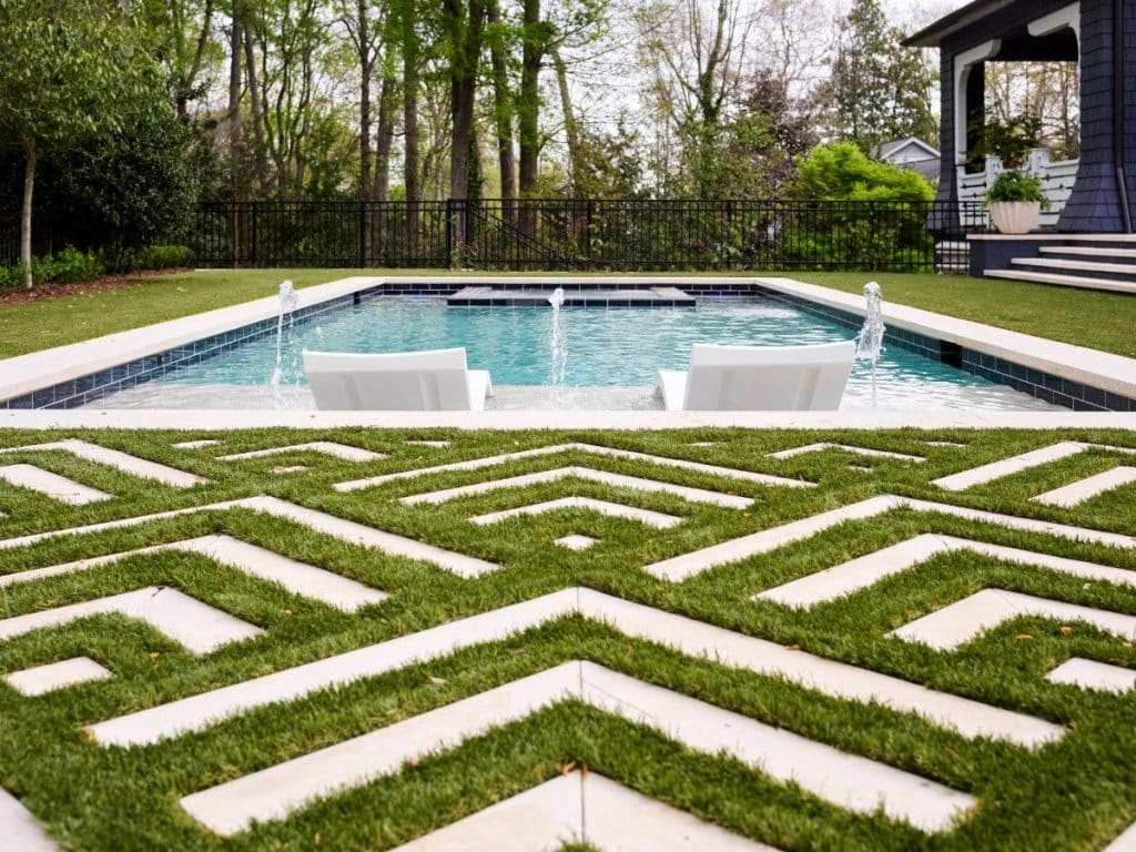 Creative Artistic Pool Fence