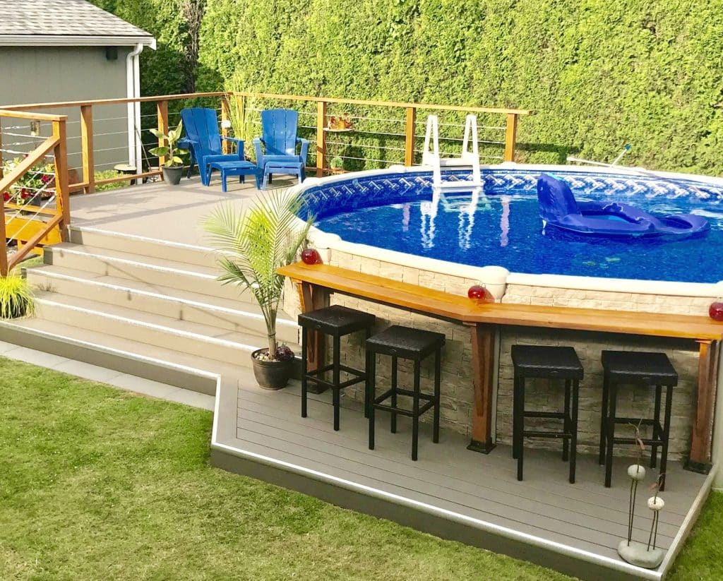 DIY Above-Ground Pool With Deck