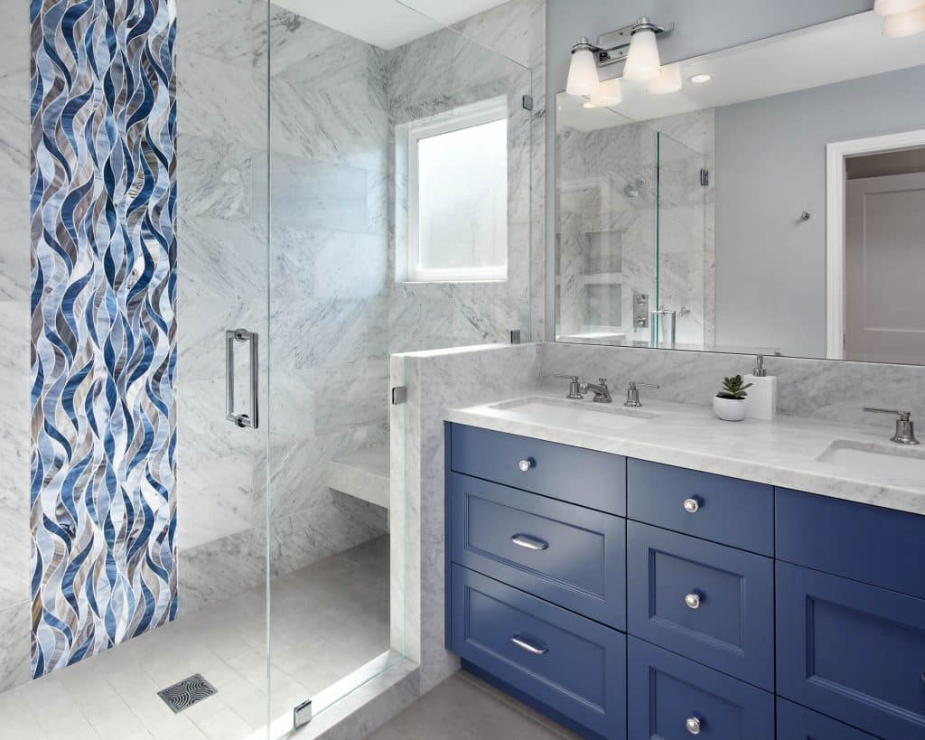 Dark Blue Grey Bathroom Vanity