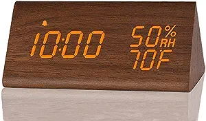 Electric Clock with Wood