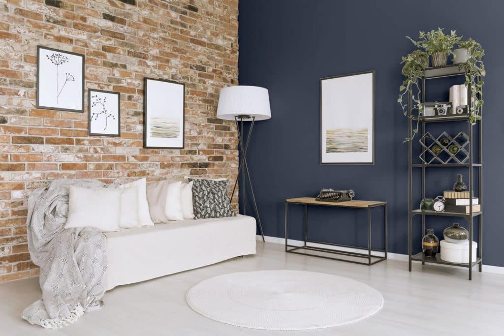 Navy Blue paint colors that compliment red brick