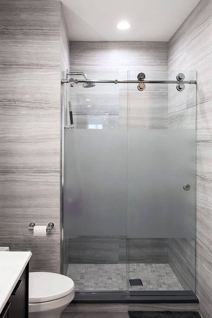 Shades of Gray shower tile