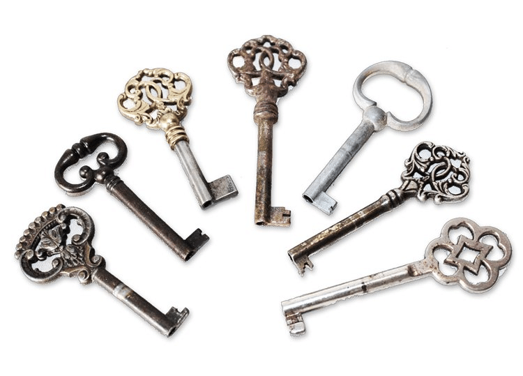 Skeleton Types of Keys