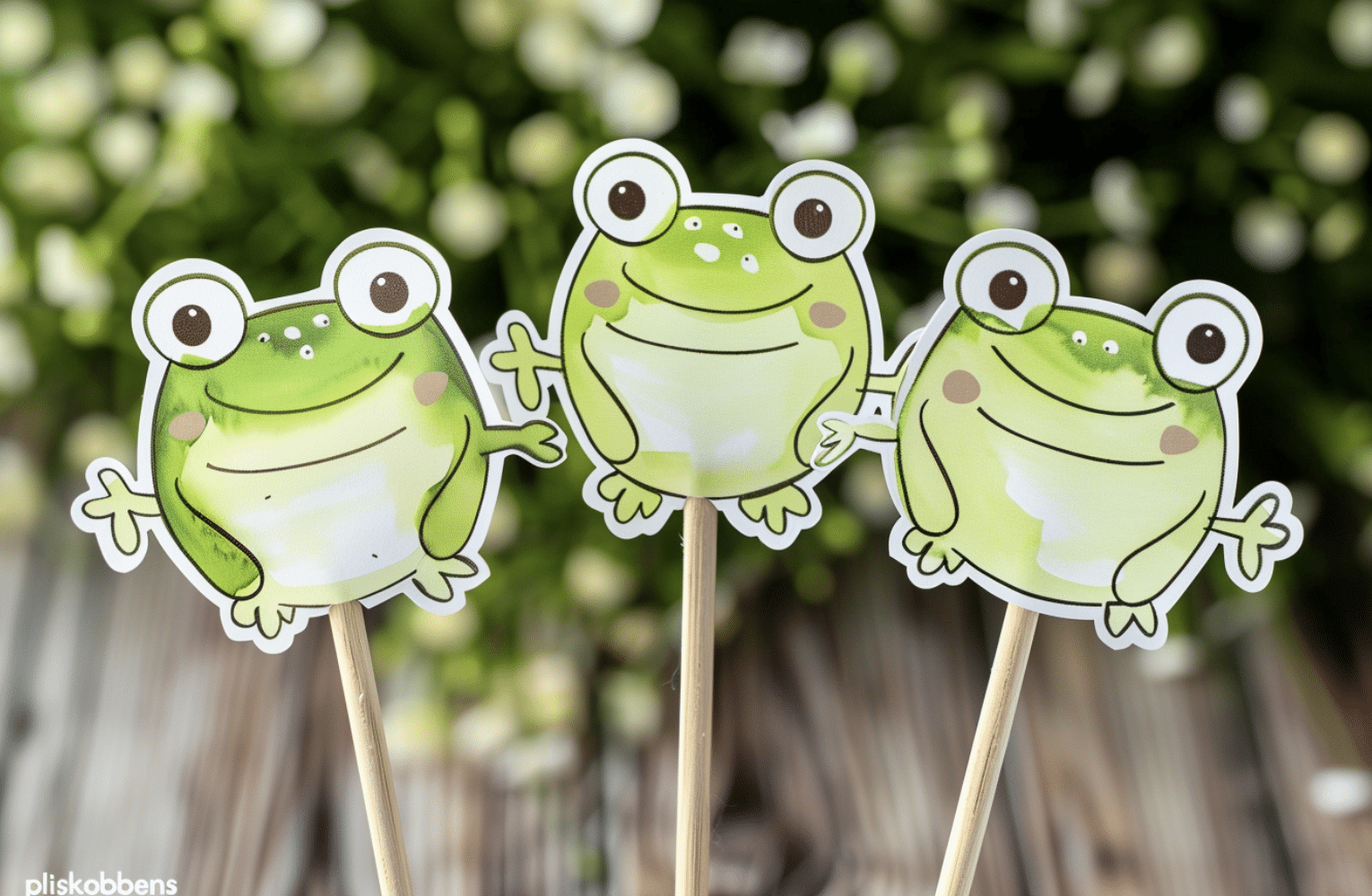 Five Green & Speckled Frogs Puppet Play