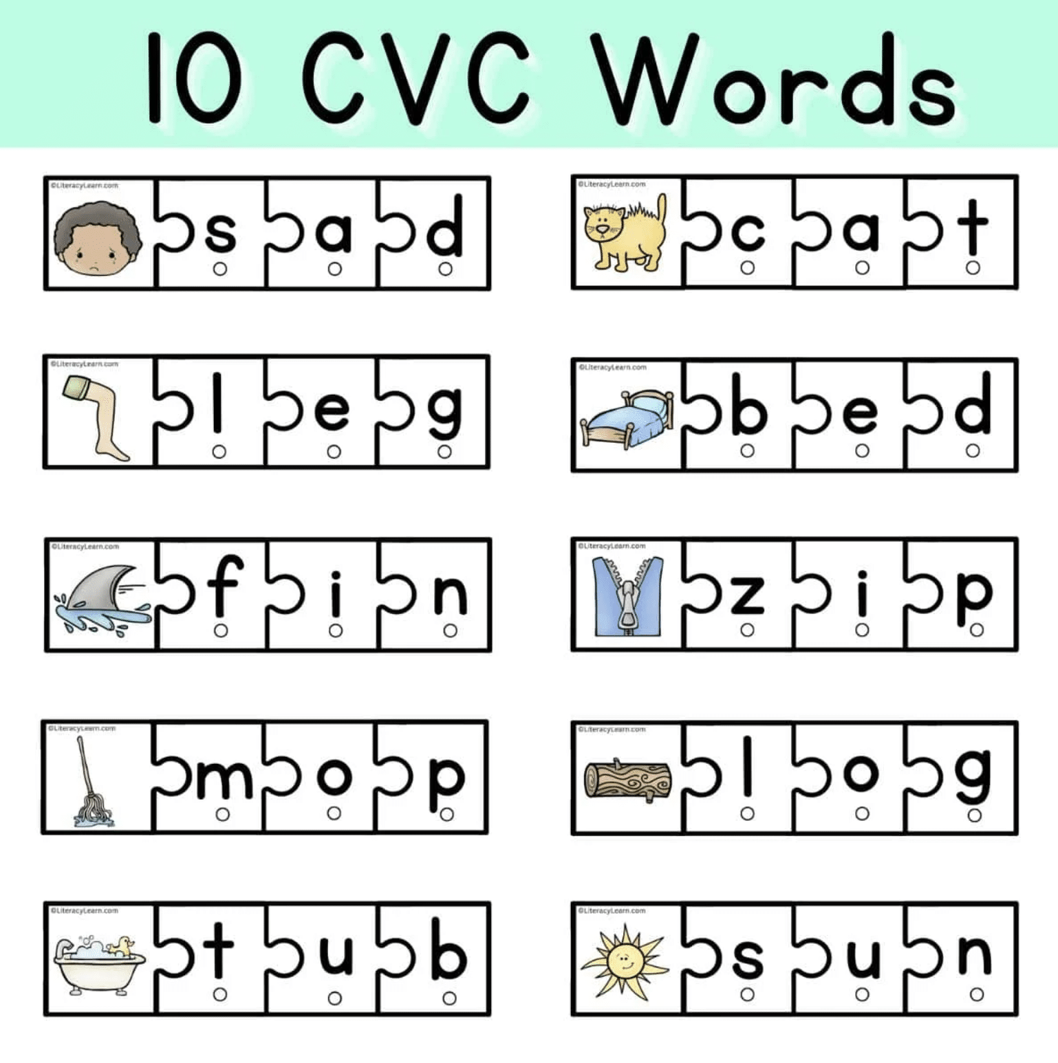 CVC Word Puzzles