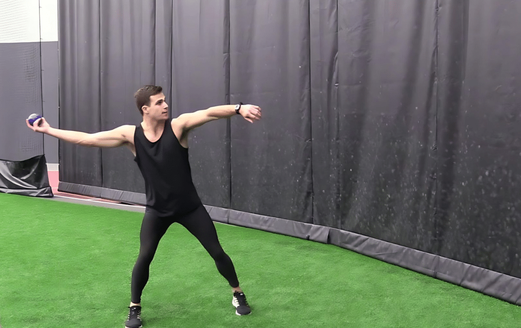 Javelin Throw with Medicine Ball